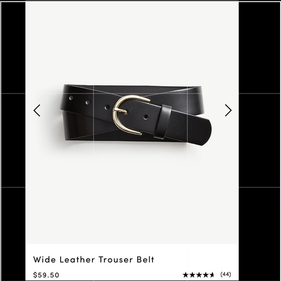 Ann Taylor wide leather Trouser belt main image 6
